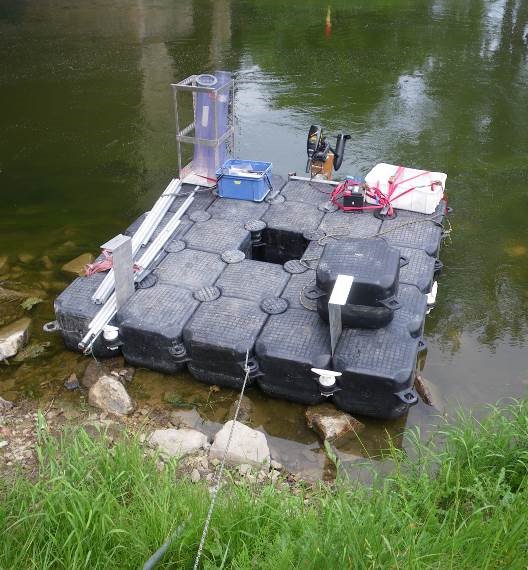 Sedimentuntersuchung in der Bode bei Staßfurt
