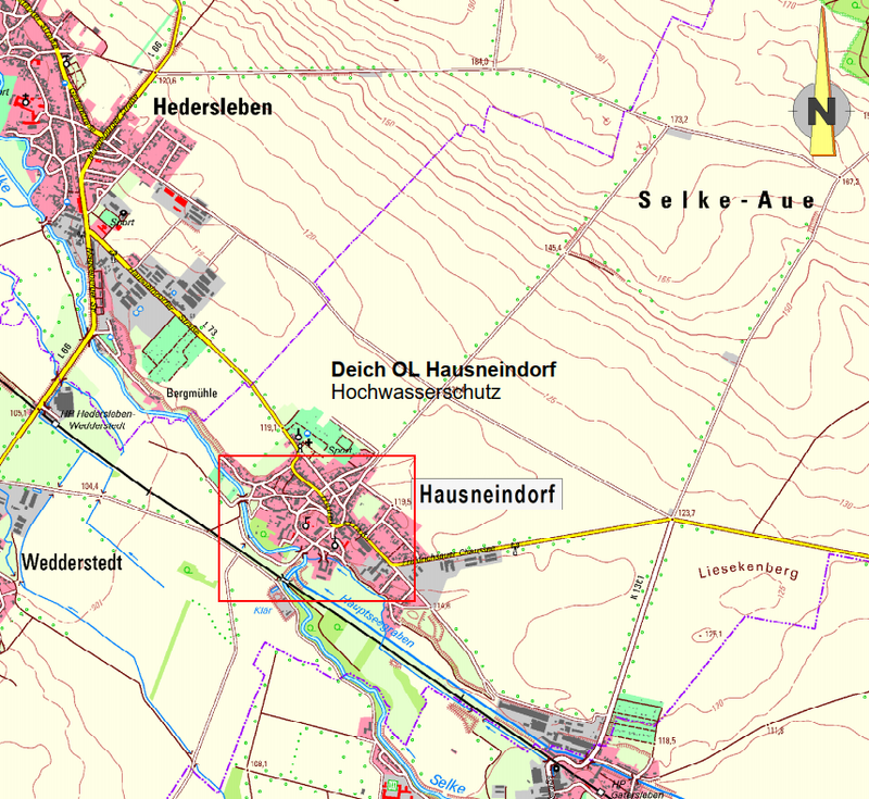 Übersichtskarte HWS Hausneindorf